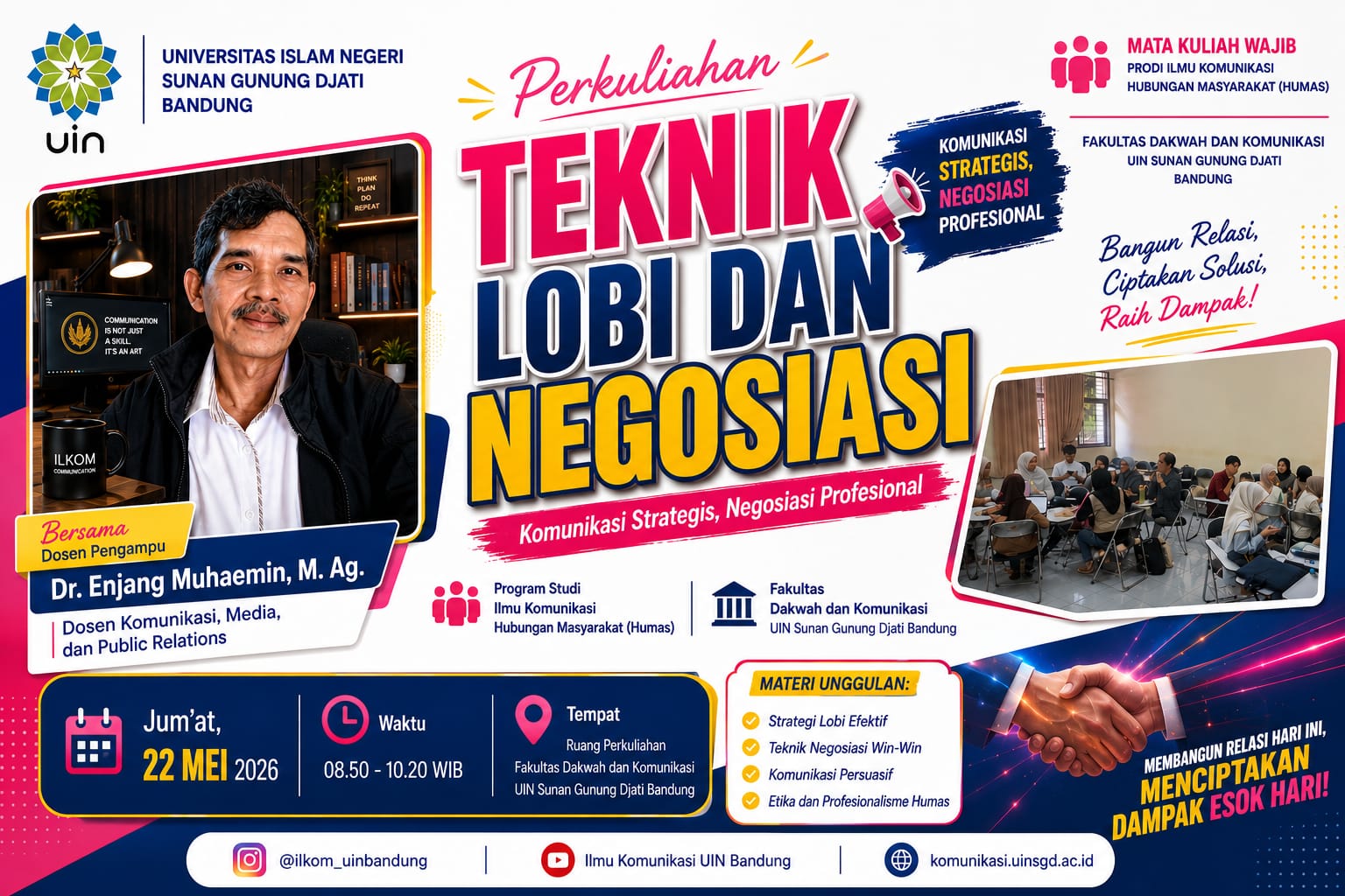 Kuliah Teknik Lobi dan Negosiasi di Prodi Humas